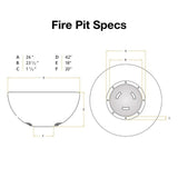 smokeless fire pit specs