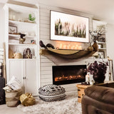 Modern Blaze Electric Fireplace with Halloween Decor