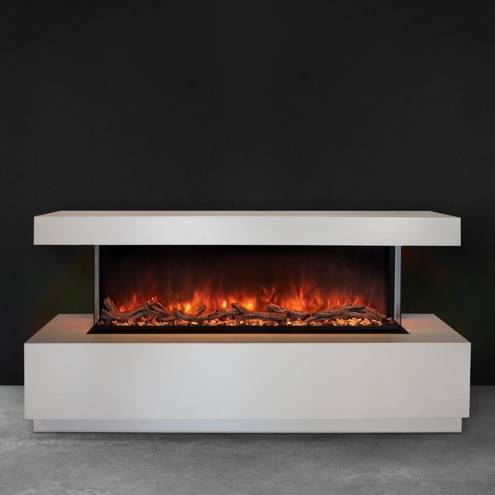 Modern Flames Landscape Pro Multi 3-Sided Smart Electric Fireplace with Cabinet