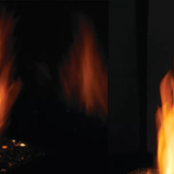 Black Magic Glass Panels for Symphony Series Fireplace