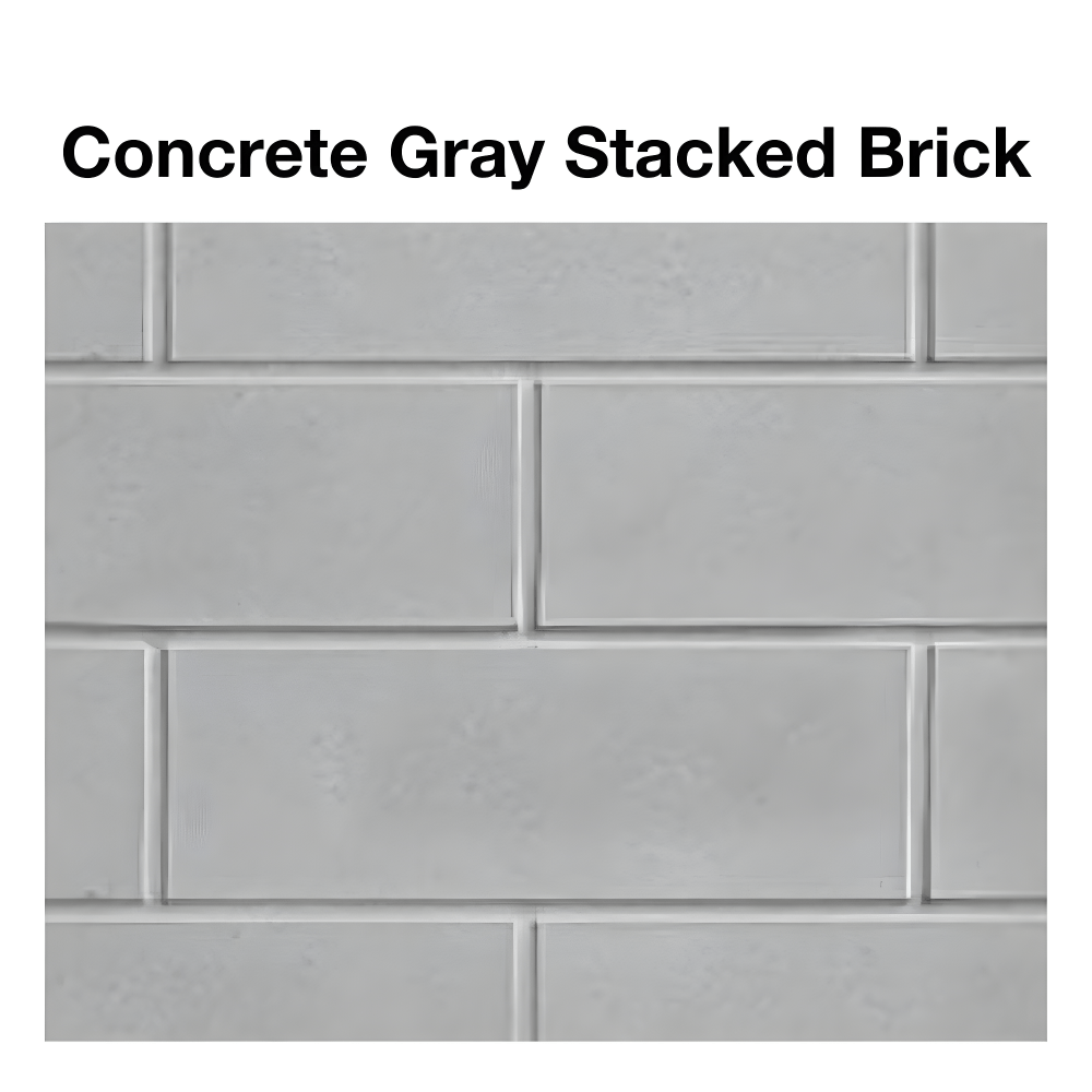 Concrete Gray Stacked Brick