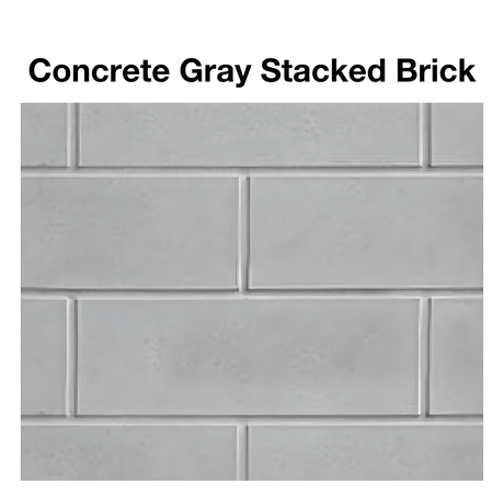 Concrete Gray Stacked Brick