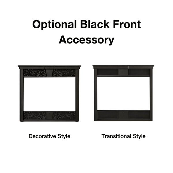 Optional black front accessory