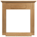 Monessen Wall Cabinet Surround with Built-In Hearth for Fireplaces Oak Wood