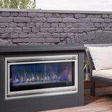 Montigo Mahana PL42VO Outdoor Fireplace with graphite enclosure
