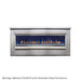 Montigo Mahana PL60VO Outdoor Fireplace with stainless steel enclosure