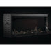 napoleon astound 62" electric fireplace with front glass open