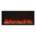 napoleon astound 50" electric fireplace with logs and orange ember bed lights