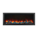 napoleon astound 62-inch built-in electric fireplace with blue top light