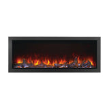 napoleon astound 62" built-in electric fireplace with ember bed lights