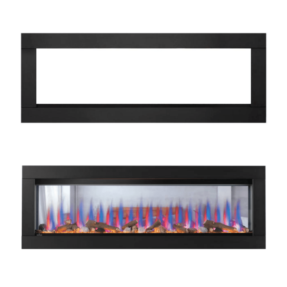 Napoleon CLEARion Elite Electric Fireplace with Black Trim Kit Bundle