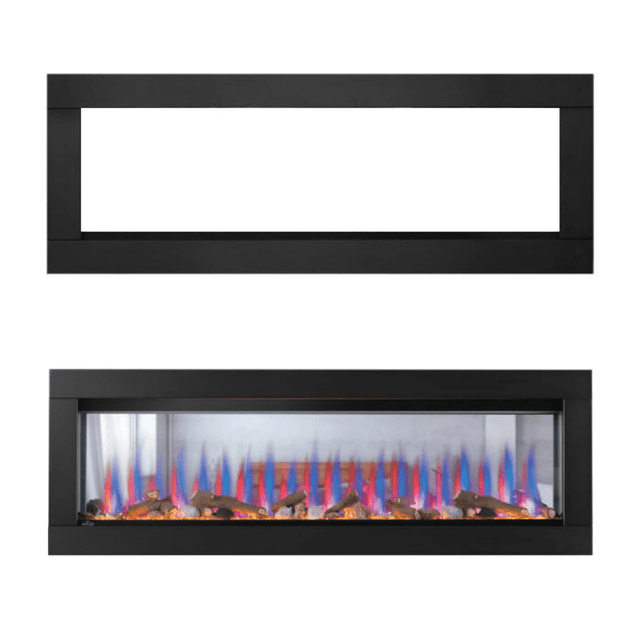 Napoleon CLEARion Elite Electric Fireplace with Black Trim Kit Bundle