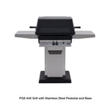 Performance Grilling Systems A40 Post Mounted Gas Grill with Stainless Steel Pedestal and Base