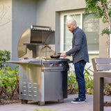 PGS Legacy E27T on Pedestal with Man Grilling
