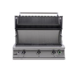 PGS Legacy Pacifica S36T 39-Inch Built-In Gas Grill with Timer With Hood Open