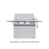 Legacy Gas Grill on a Pedestal with Lift Assist Handle