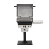 Performance Grilling Systems T30 Gas Grill with Permanent Post and Base, Hood Open