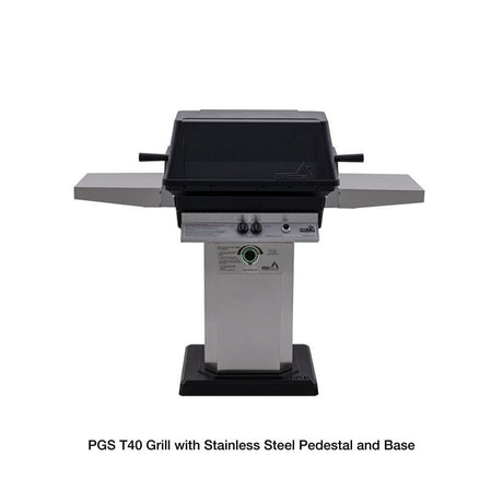 Performance Grilling Systems T40 Gas Grill with Stainless Steel Pedestal and Base