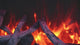 Amantii Truview XL Electric Fireplace with orange flames and logs video