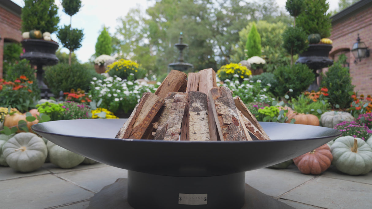 Seasons Fire Pits Concave Round Steel Fire Pit Video