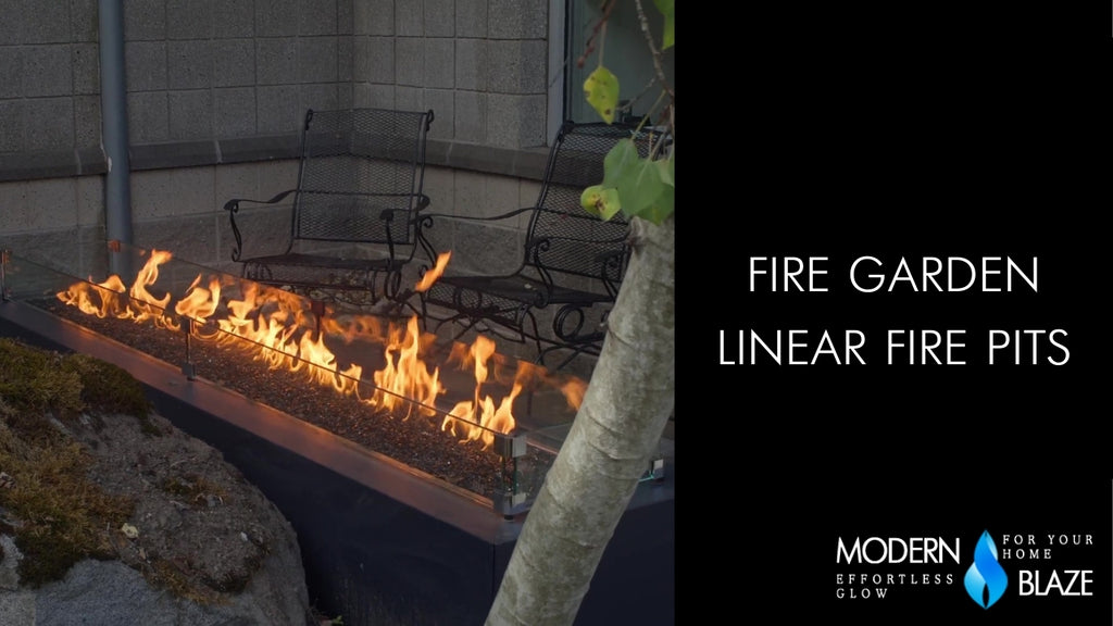 fire garden linear natural gas fire pit video