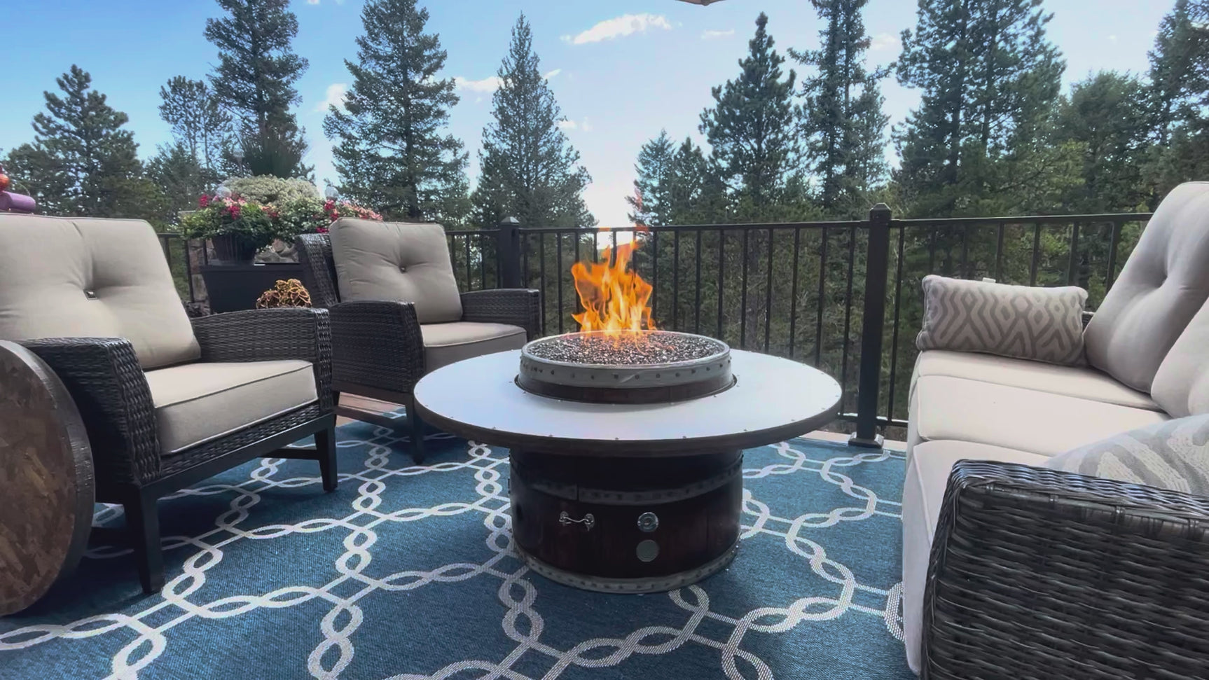 Wine Barred Dude Coffee Table Fire Pit Video