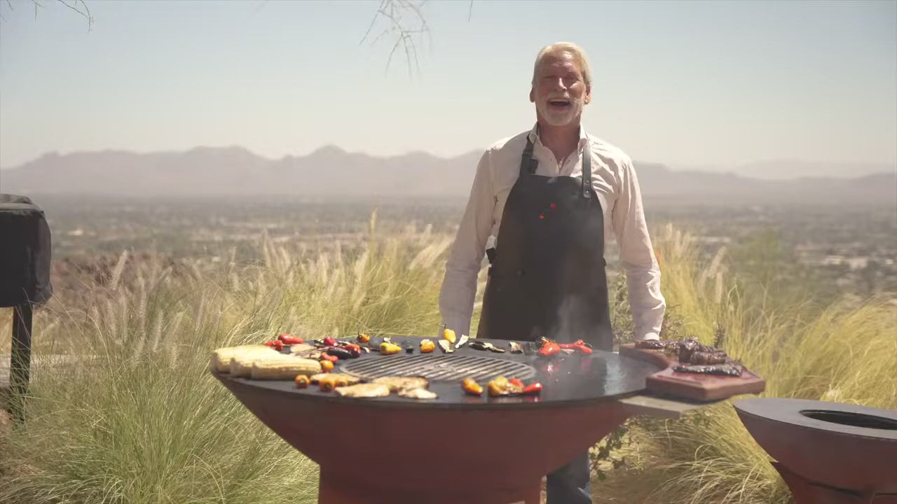 Grilling a Steakhouse Steak on a Arteflame Firepit