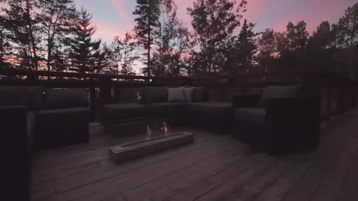 VISION III Ethanol Fireplace by Eco Feu Video