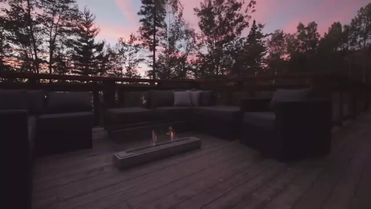 VISION III Ethanol Fireplace by Eco Feu Video