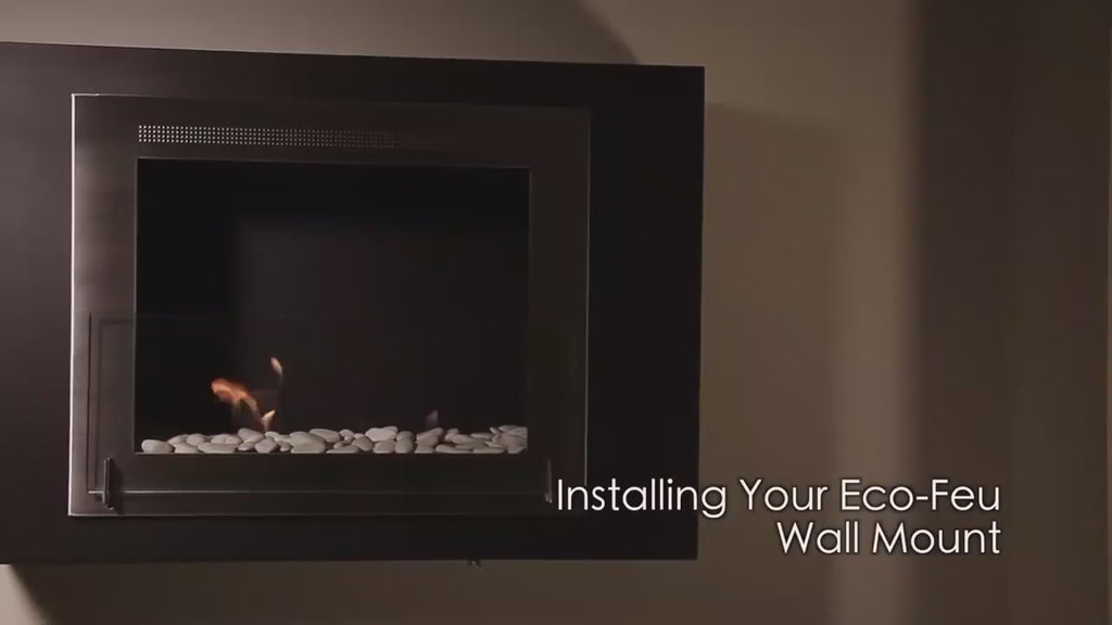 Eco-Feu XL Insert Ethanol Traditional Fireplace - Matte Black (FS-00054-MB)