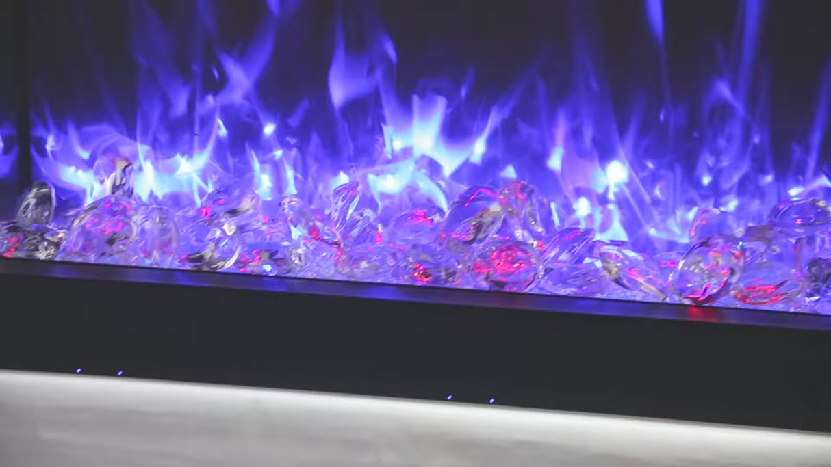 Amantii Truview XL Electric Fireplace with blue flames video