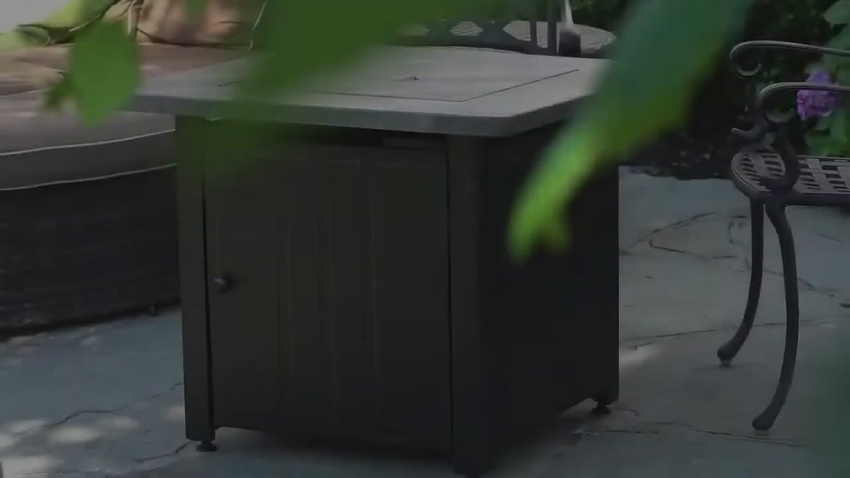 Endless Summer Cayden Square LP Fire Pit Table