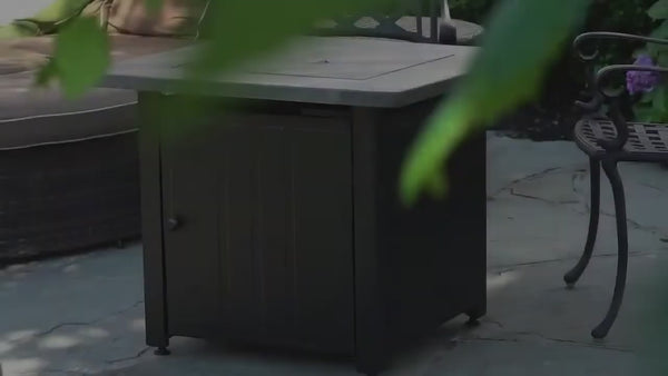 Endless Summer Cayden Square LP Fire Pit Table