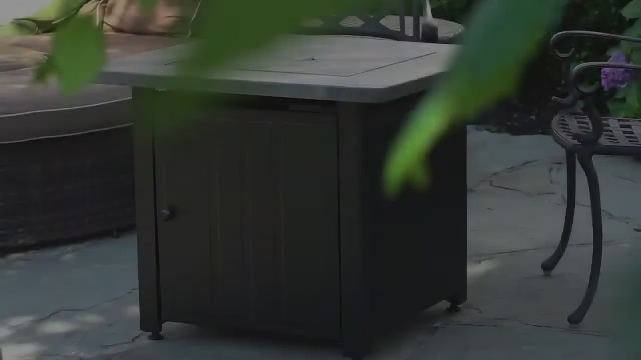 Endless Summer Cayden Square LP Fire Pit Table