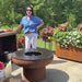 Cooking Hamburgers on the Fire Pit Grill Video