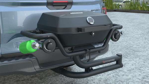 HitchFire F-20 Hitch Mounted 2-Burner Propane Gas Grill