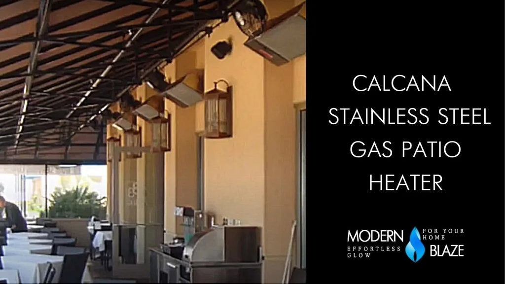 Calcana High Output Stainless Steel Gas Patio Heater Video