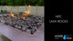 outdoor fire pit lava rocks
