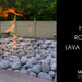 Outdoor Fire Pit Rolled Lava Stone