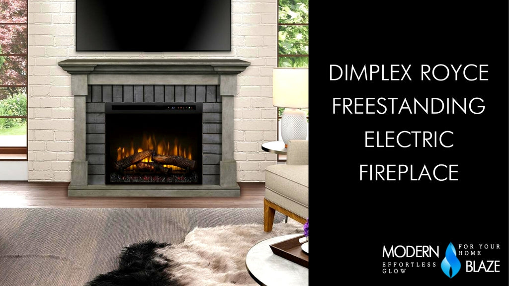 dimplex royce with nova fireplace burn video