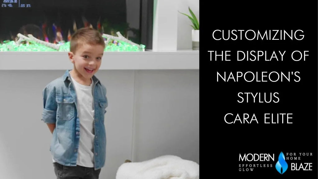 Customizing the Display of Napoleon's Stylus Cara Elite Electric Fireplace