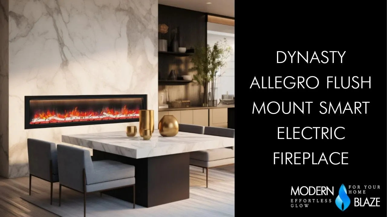 Dynasty Allegro Electric Fireplace Video of Flame