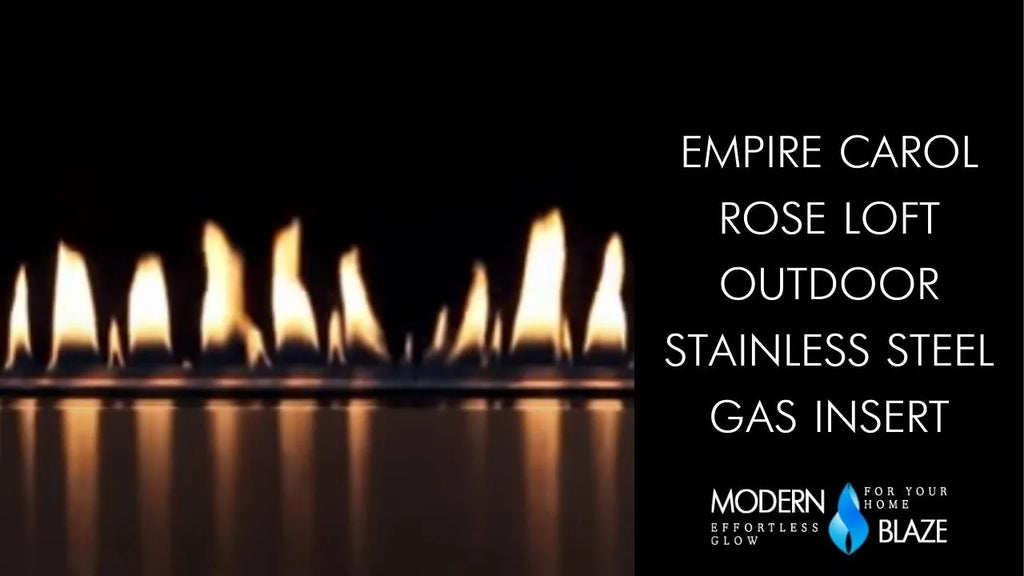 Empire Carol Rose Harmony Outdoor Stainless Steel Gas Insert Video