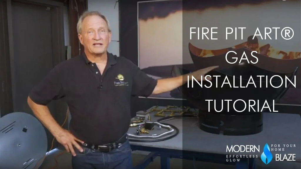 Fire Pit Art Gas Installation Tutorial