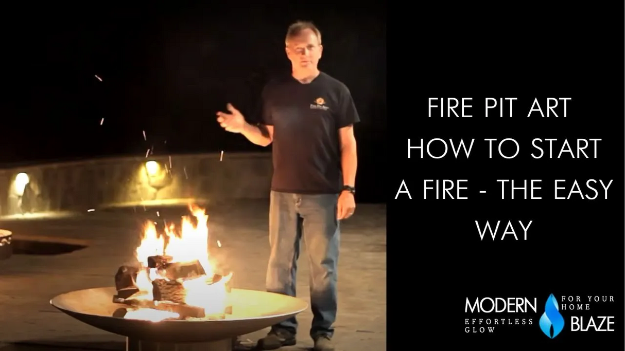 Fire Pit Art How To Start A Fire - The Easy Way