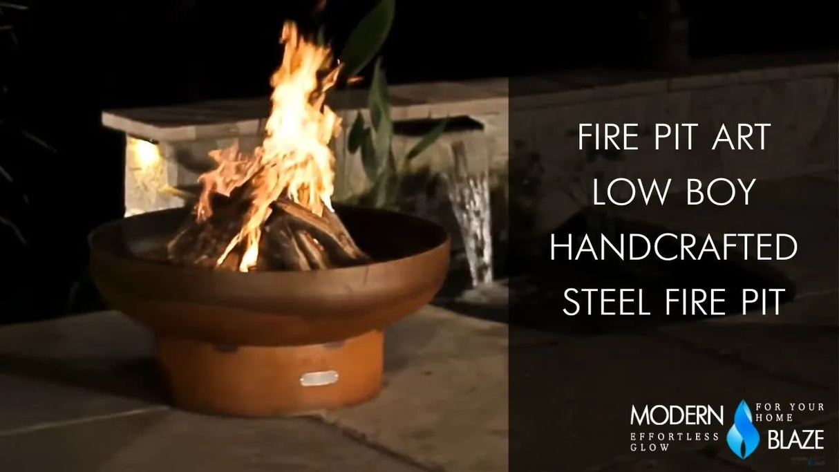 Fire Pit Art Low Boy 36 Carbon Steel Fire Pit