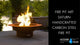 Fire Pit Art Saturn Handcrafted Carbon Steel Fire Pit