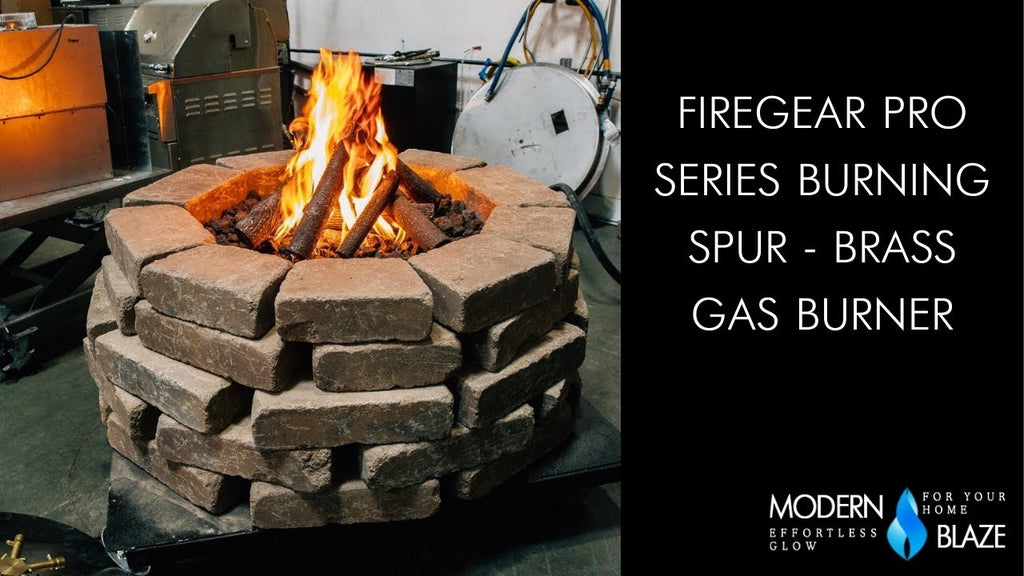 Firegear Pro Series Burning Spur - Brass Gas Burner