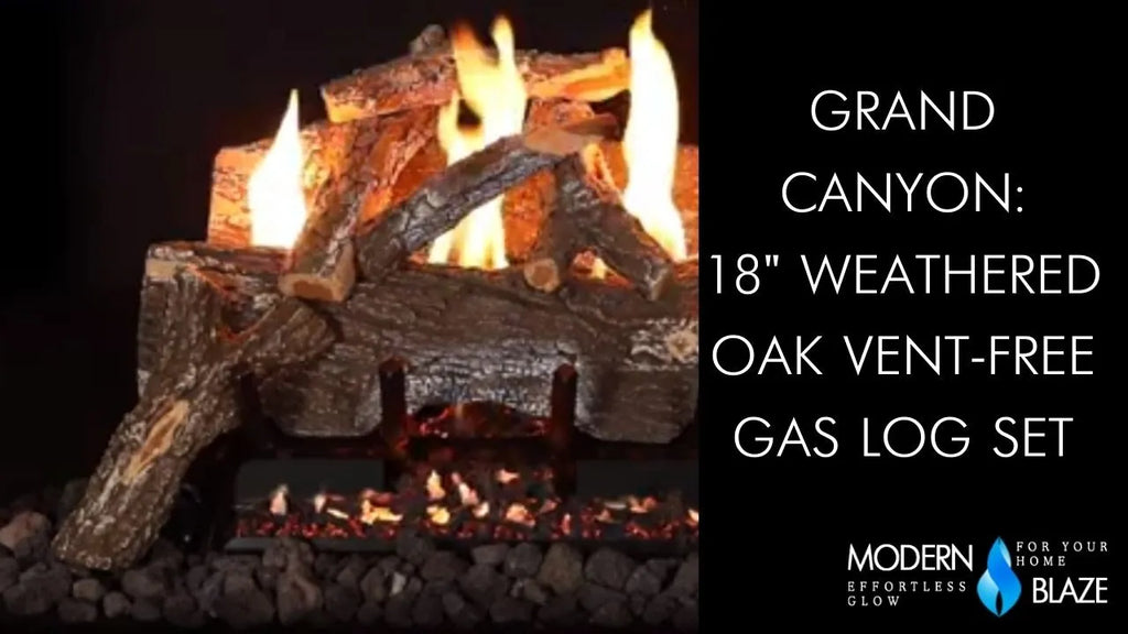 Grand Canyon Split Oak Vent Free Gas Log Set