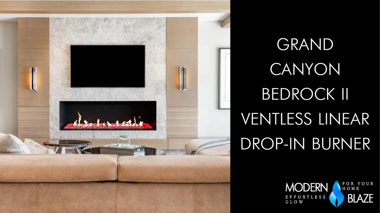 Grand Canyon Bedrock II Ventless Linear Drop-In Burner